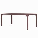 Ver imagem 1 de Mesa Retangular Haiti 160cm com Tampo Ripado Trama Original Marrom