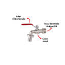 Ver imagem 3 de Torneira De Esfera Jardim Quintal Tanque 3/4