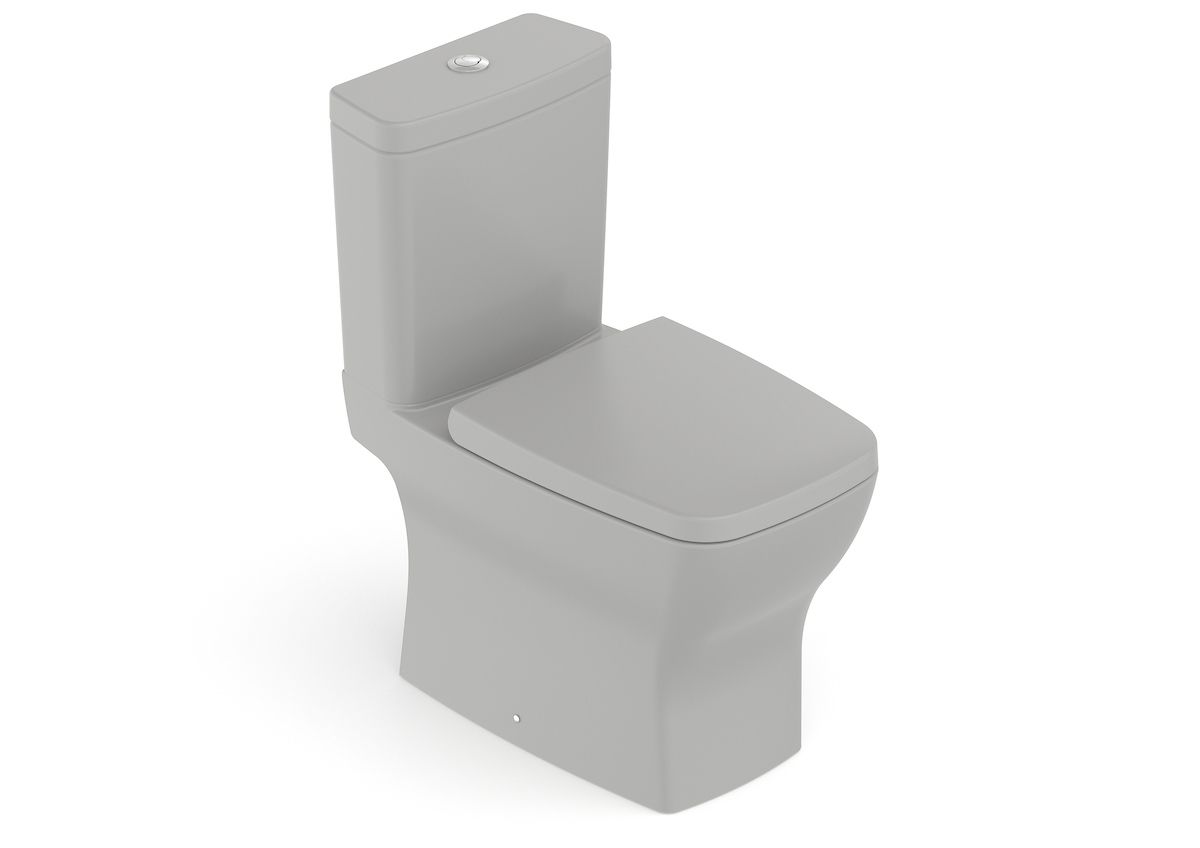 Ver imagem 6 de Kit de Bacia com Caixa Assento Termofixo com Queda Amortecida e Complementos de Instalação Boss Roca Cinza/Stone Fosco