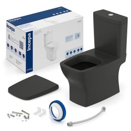 Kit Vaso Sanitário com Caixa Acoplada e Assento Soft Close Boss Incepa - 3