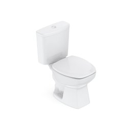 Kit de Bacia com Caixa Assento PP com Queda Amortecida e Complementos de Instalação Thema Roca I Incepa - 5