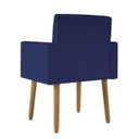 Ver imagem 6 de Kit 02 Poltronas Decorativa Sala Oferta - Balaqui Decor Cor:azul-marinho