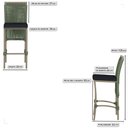 Ver imagem 2 de 6 Banqueta em Alumínio Roma Fendi Corda Náutica Tecido 12