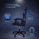 Ver imagem 7 de Cadeira Gamer Ergonômica Top para Escritório Couro Sintético Verde
