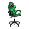 Cadeira Gamer Ergonômica Top para Escritório Couro Sintético Verde - 2