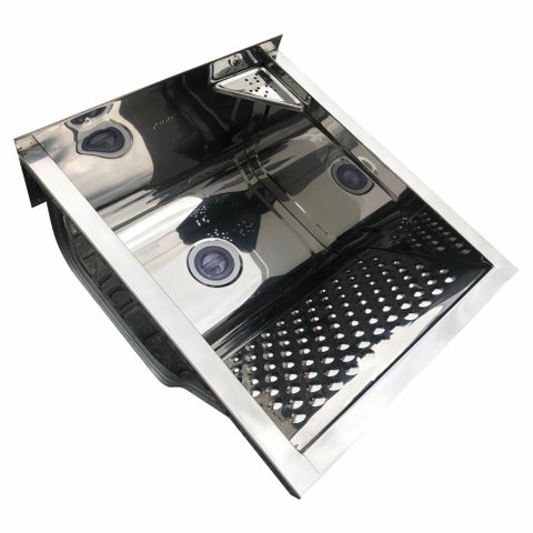 Tanque Inox 30lt de Pendurar para Lavanderia com Válvula