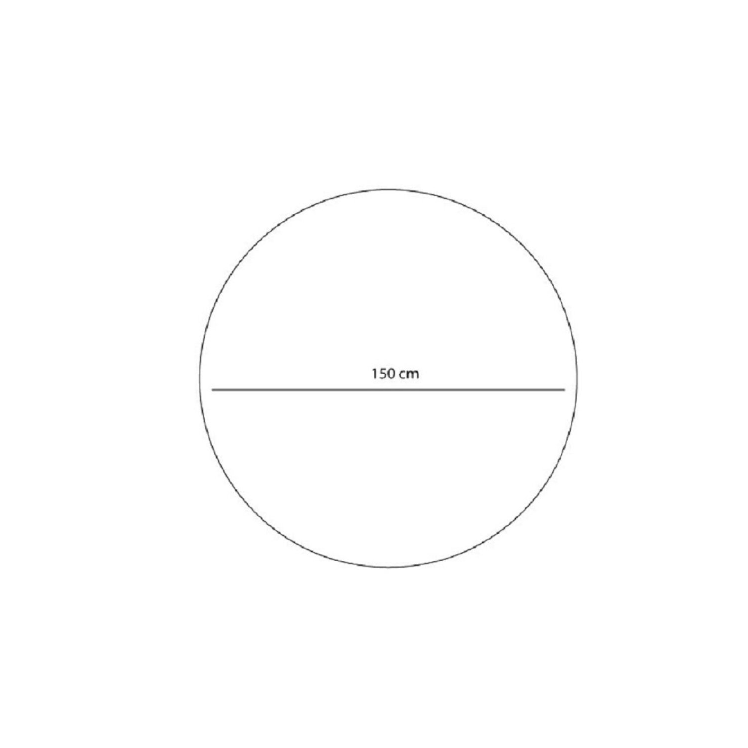 Tapete Redondo 150cm Classic Oasis Tapete - 3