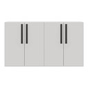 Ver imagem 7 de Aparador Buffet 4 Portas Viena Multimóveis Branco/Preto