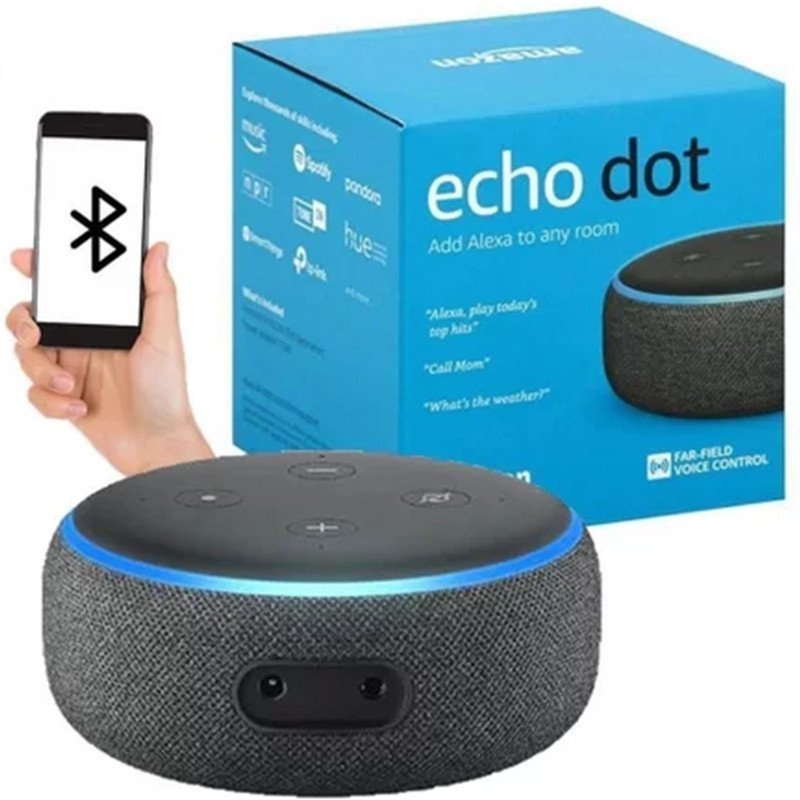 caixa de som speaker Echo dot terceira geraçao Otima - 1