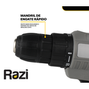 Ver imagem 3 de Furadeira Parafusadeira Bateria 12v Razi Bivolt com Acessórios