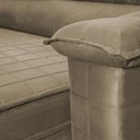 Ver imagem 6 de Sofá Retrátil Reclinável 2 Lugares com Molas 1,50m Quantum Suede Velut Tabaco - King House
