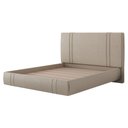 Ver imagem 6 de Cama Casal Flutuante com Cabeceira 140cm Astra S04 Linho Bege - Lyam Decor