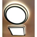 Ver imagem 4 de Plafon Led Zony 50cm Preto 36w C/ Controle Remoto Nordecor