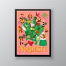 Quadro Decorativo Eu Amo Nordeste 45x34cm - com Vidro:madeira Preta - 2