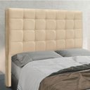 Ver imagem 3 de Cabeceira Cama Box Casal 140 Cm Verona Linho Dourado S04 - D'Rossi