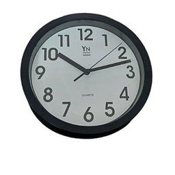 Relógio de Parede Redondo Analógico 20cm - Preto - 1