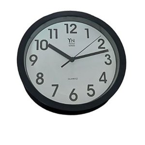 Relógio de Parede Redondo Analógico 20cm - Preto