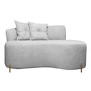 Ver imagem 2 de Poltrona Namoradeira Orgânica Grécia 1,45m Redondo Bouclê Cinza Sofa Store