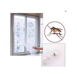 Tela Mosquiteiro De Poliester Para Porta E Janela Com Velcro 85x105cm
