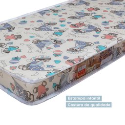 Colchão Berço Tigus Baby Baby Sleep D18 10x130x60cm - Estampado - 2