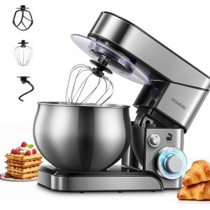 Batedeira Fohere 5.8 Qt com Gancho, Batedor e Batedeira