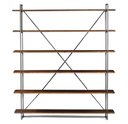 Ver imagem 2 de Estante Spotlight em Madeira Rustic Brown com Estrutura Aco Grafite 1,40 Mt (larg) - 55625