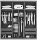 Ver imagem 3 de Guarda Roupa Casal 6 Portas 4 Gavetas - Belém-Canion - Star Móveis