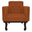 Ver imagem 7 de Kit Diva Recamier Juliana 160cm Lado Direito e 02 Poltronas Classic Suede Terracota - Amarena Móveis