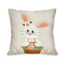 Ver imagem 3 de Kit com 4 Capas para Almofadas Decorativas Coelho e Coelha da Páscoa