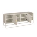 Ver imagem 5 de Rack Orgânico para TV até 55 Polegadas 150cm 2 Portas Metal Luna BP Offwhite