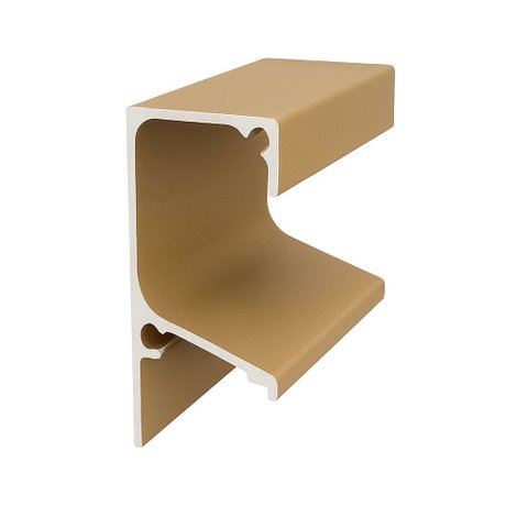 Perfil Puxador Alumínio Gola Rm-175 para 18mm com 3m Dourado Fosco Rometal Barra com 3m