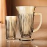 Jarra com 6 Copos de Vidro Ambar Melina Hauskraft - 2