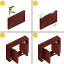 Ver imagem 3 de Dobradiça Pivô Pino Porta Pivotante 300 Kg 2pçs Aço Inox 304