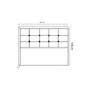 Ver imagem 4 de Cabeceira De Cama Box Luiza Solteiro 90cm X 106cm Suede Cinza Mz Decor