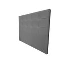 Ver imagem 2 de Cabeceira De Cama Box Luiza Solteiro 90cm X 106cm Suede Cinza Mz Decor