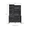 Conjunto Armário de Cozinha Maya 135cm 05 portas 585 Casamia - 2