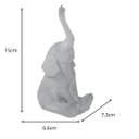 Ver imagem 2 de Escultura Elefante Geométrico Concreto C. 7,3 X L. 6,6 X a. 15 cm | Casa Del Grande
