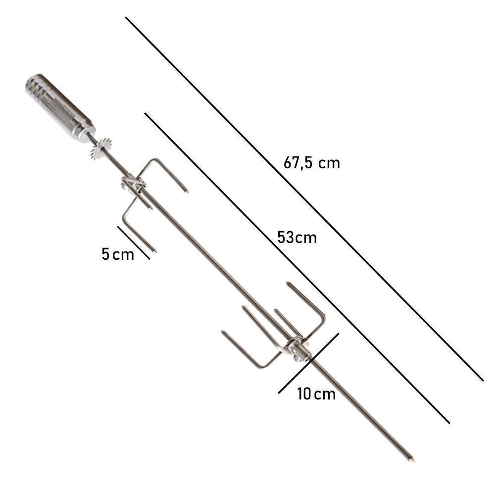 Espeto de Garras Giratório Premium para Frango Issi Grill - 2