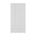 Ver imagem 7 de Guarda-roupa Infantil 92cm 3 Portas e 2 Gavetas Realeza Multimóveis Mp4452 Branco