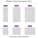 Ver imagem 6 de Guarda-roupa Infantil 92cm 3 Portas e 2 Gavetas Realeza Multimóveis Mp4452 Branco