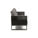 Ver imagem 5 de Namoradeira Corda Náutica - Living, Varanda, Estar - Namoradeira Araxá – Preto Linho Cinza