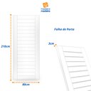Ver imagem 3 de Folha de Porta Madeira Tauari 210x80cm Malta Mapaf