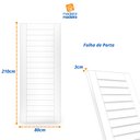 Ver imagem 3 de Folha de Porta Madeira Tauari 210x80cm Malta Mapaf 