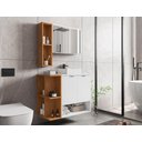 Ver imagem 2 de Conj Banheiro Gabinete Ibiza 2076116 Branco/naturalle