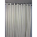 Ver imagem 1 de Cortina no Tecido Linho Flamê Off White com Forro Microfibra Marfim - 2,80l X 1,80a