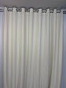 Ver imagem 1 de Cortina no Tecido Linho Flamê Off White com Forro Microfibra Marfim - 2,80l X 1,80a