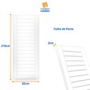 Ver imagem 3 de Folha de Porta Madeira Tauari 210x82cm Malta Mapaf 