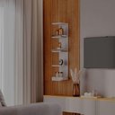 Ver imagem 2 de Torre de Prateleira Branca Estante Multiuso Sala Quarto
