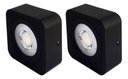Ver imagem 1 de Kit 2 Spot Led Quadrado Fixo Sobrepor 5w 3 Opções de Luz - Preto Branco Frio - 127/220v