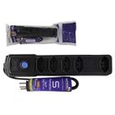 Ver imagem 2 de Filtro de Linha 5 Tomadas 2p+t - 10a 250v - Preto - Naticon